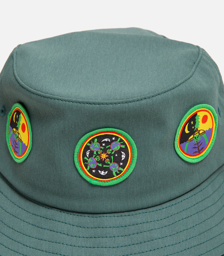 Turtle Island Meditation Equipment TIME Patches Bucket Hat