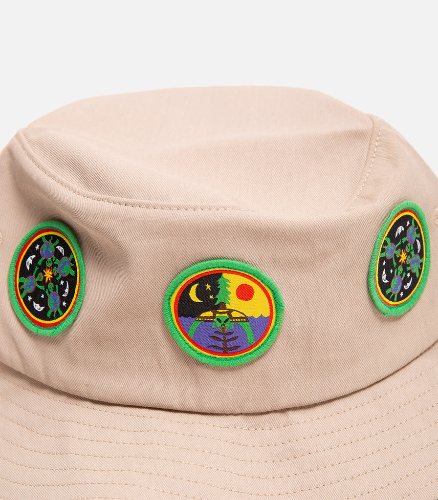 Turtle Island Meditation Equipment TIME Patches Bucket Hat
