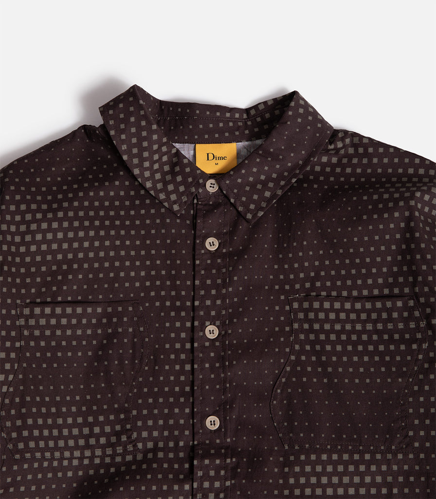 Dime Pixel Button Up Shirt