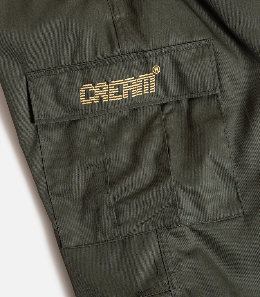 Cream By Eighty Digital Logo Cargo Pants