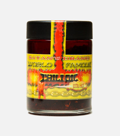 Satan's Drano World Famous Extra Hot Chili Oil