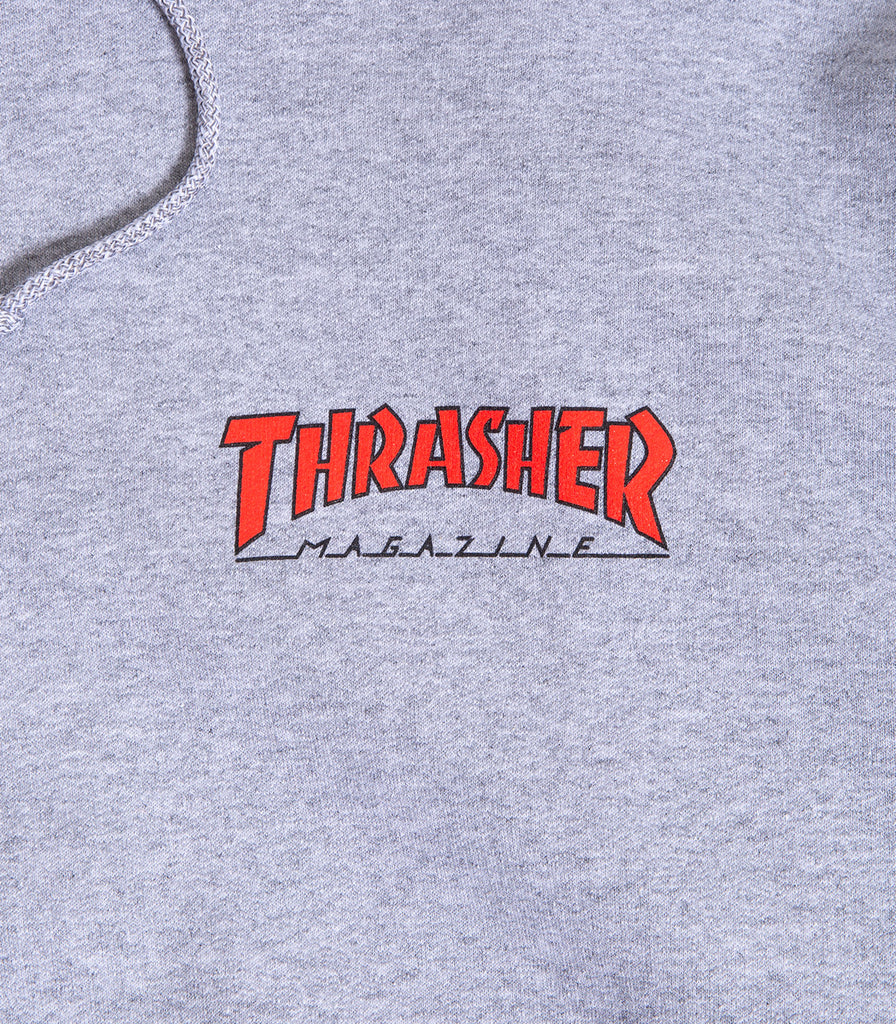 Thrasher Outlined Chest Logo Hooded Sweatshirt