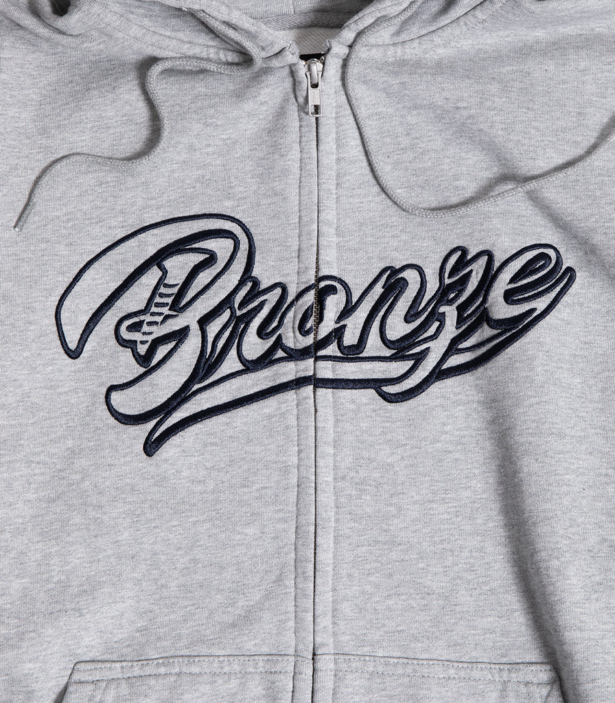 Bronze Sports Zip Up Hooded Sweatshirt