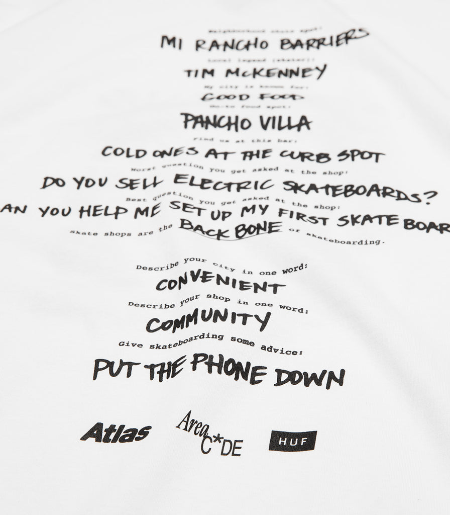 Atlas X HUF Area Code T-Shirt