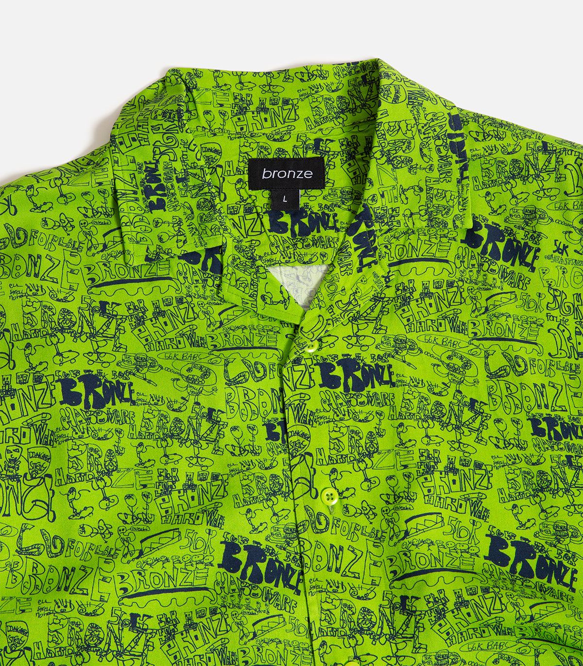 Bronze 56K Scribble Rayon Shirt