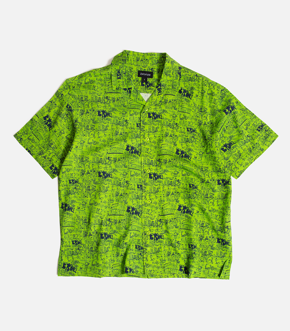 Bronze 56K Scribble Rayon Shirt