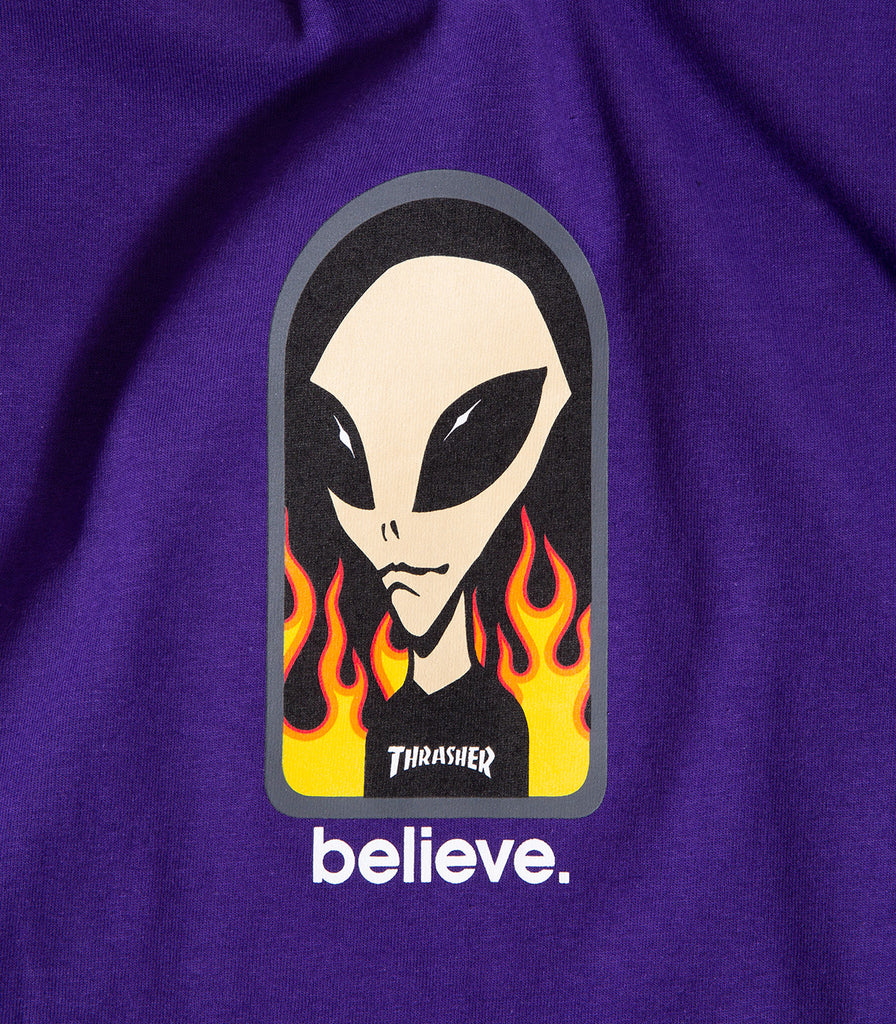 Thrasher X Alien Workshop Believe T-Shirt