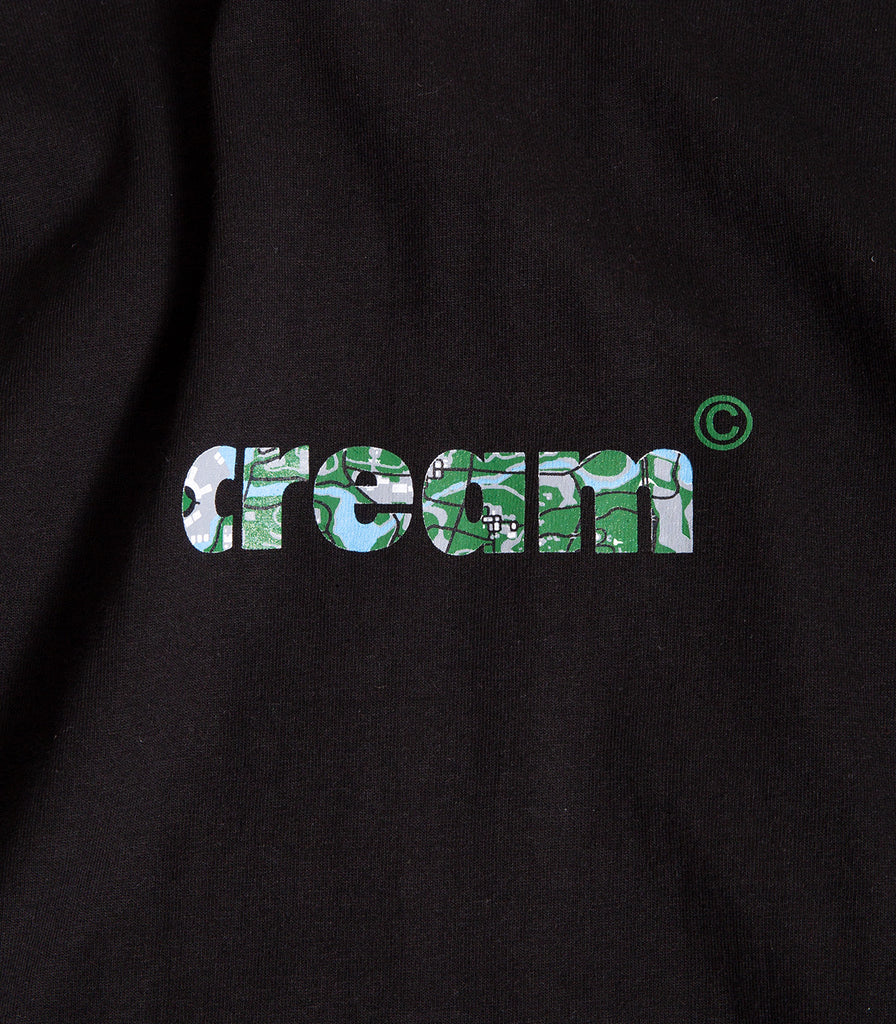 Cream By Eighty OG Logo Map T-Shirt